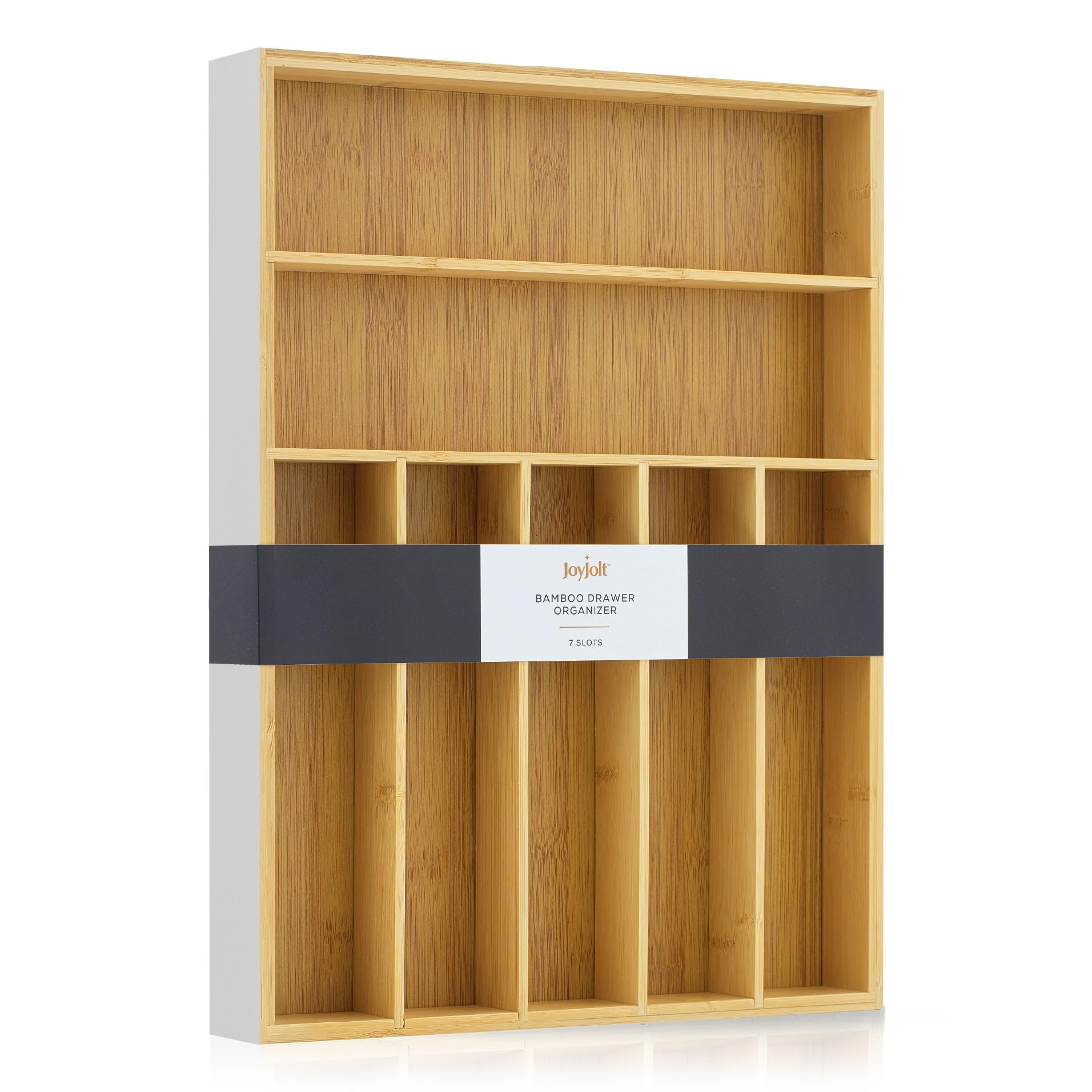 Bamboo Drawer Organizer (7 Compartments)