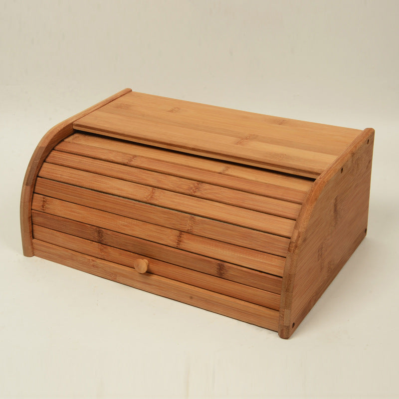Bamboo Bread Box for Fresh Storage and Organization