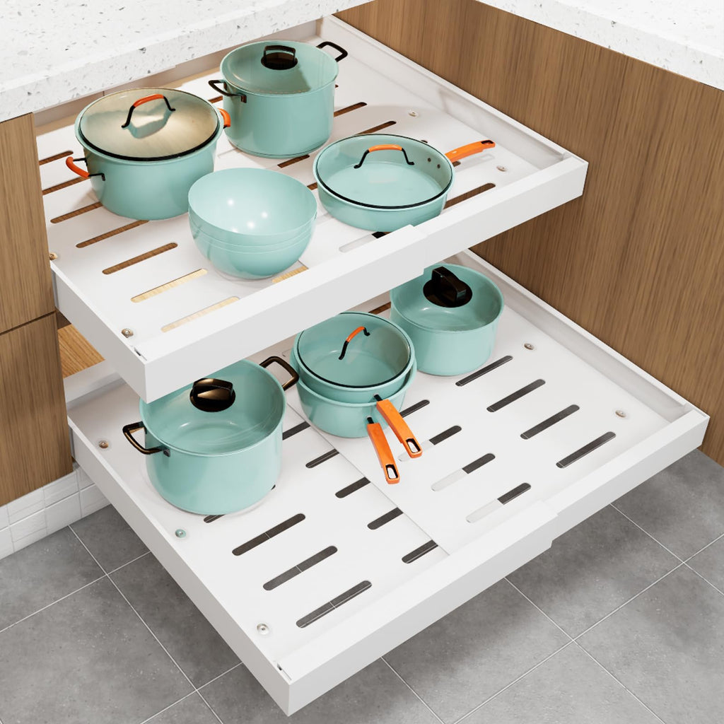 Expandable Pull Out Cabinet Organizer (2 Pack)