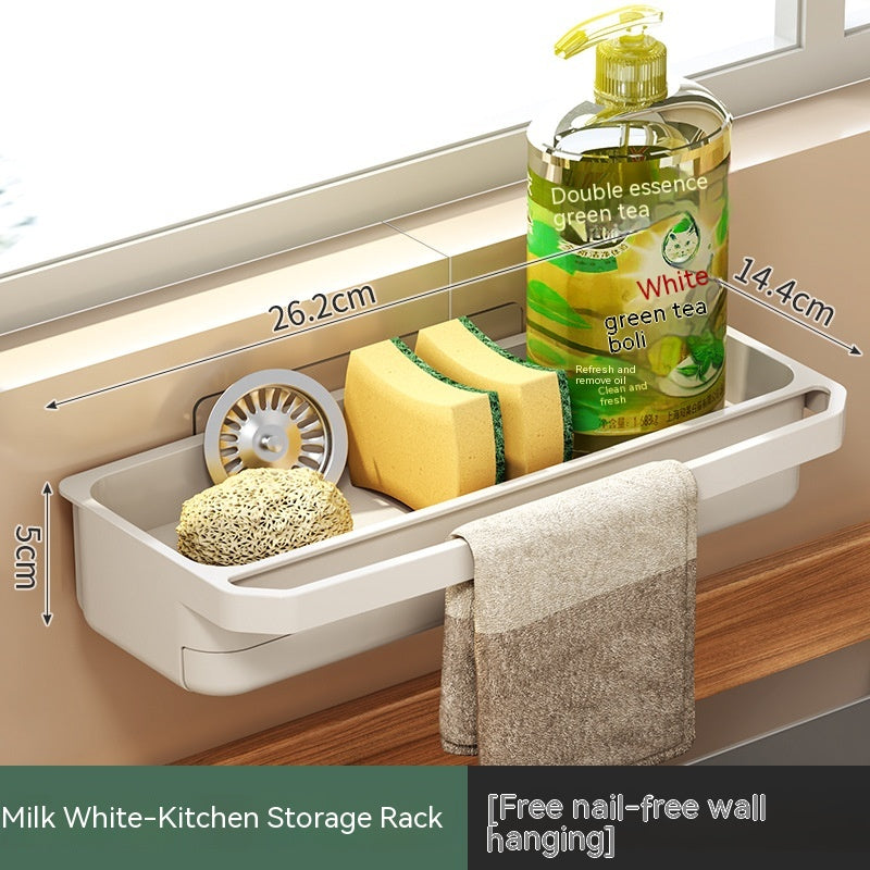 Kitchen Sink Rag Drain Rack