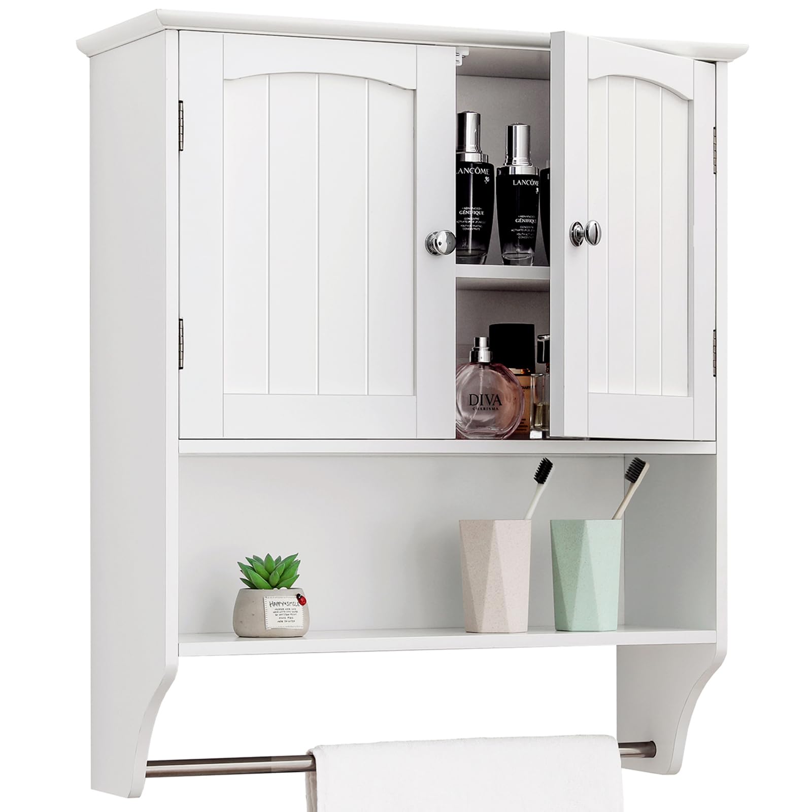 Wall-Mounted Bathroom Cabinet with Doors