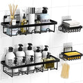 Wall-Mounted Shower Caddy (4 Pack)