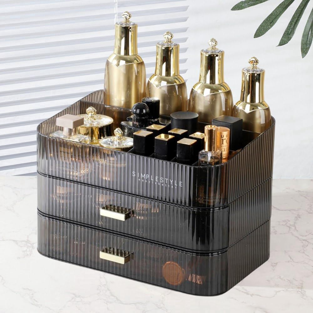 Stackable Makeup Organizer with Drawers
