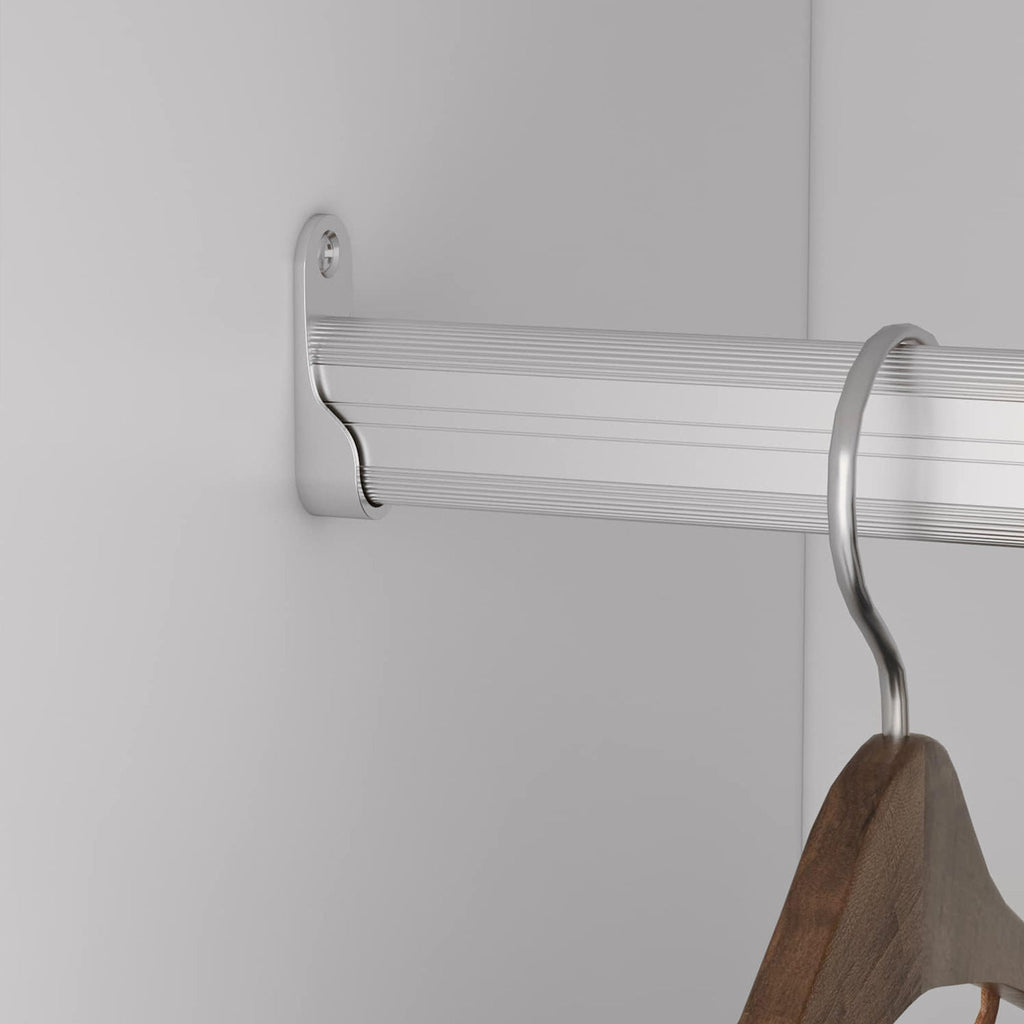 Wall-Mounted Closet System with Doors