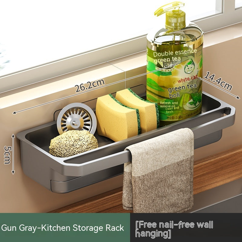 Kitchen Sink Rag Drain Rack