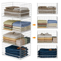 Stackable Closet Shelf Organizer (4-Tier)