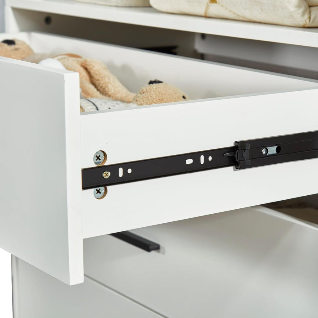 Wall-Mounted Closet Organizer System with Drawers