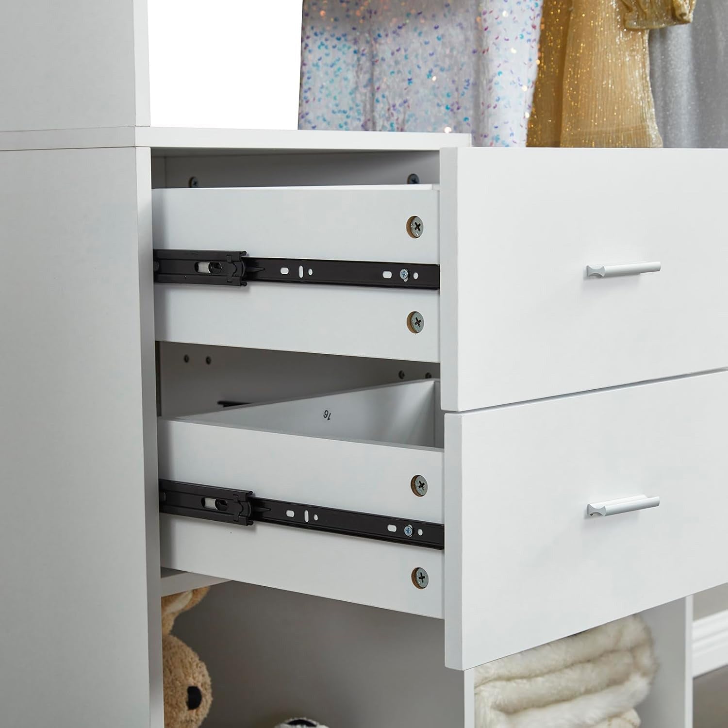 Freestanding Closet System with Drawers