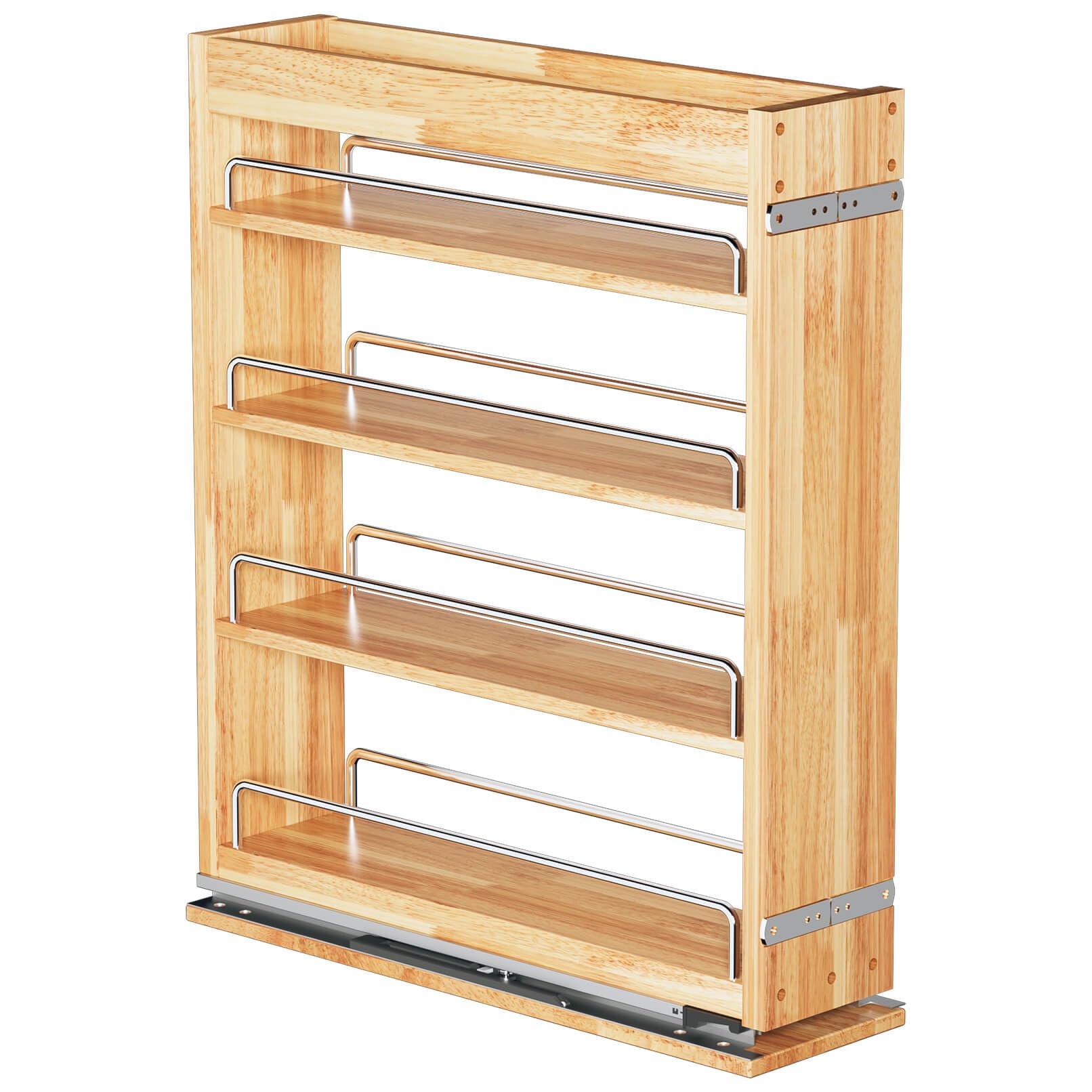4-Tier Pull Out Cabinet Spice Rack