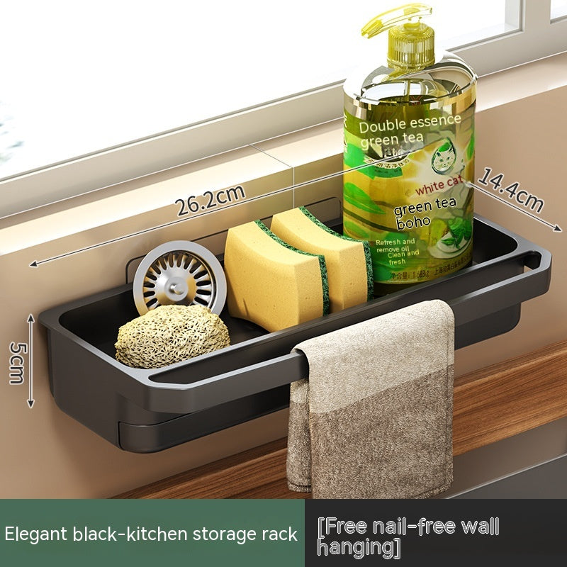 Kitchen Sink Rag Drain Rack