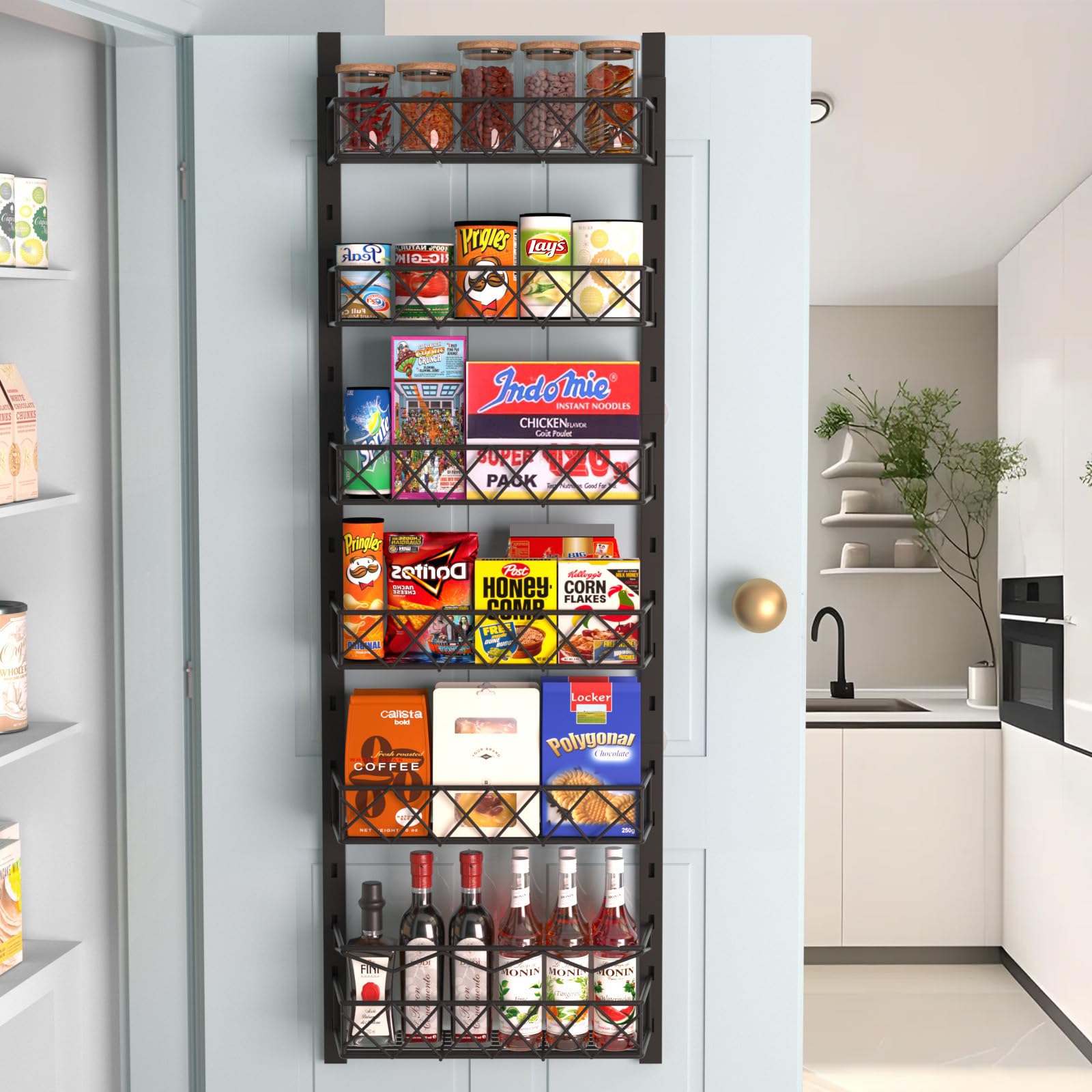 6-Tier Over-the-Door Pantry Organizer