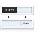 Dishwasher Magnet Clean/Dirty Sign